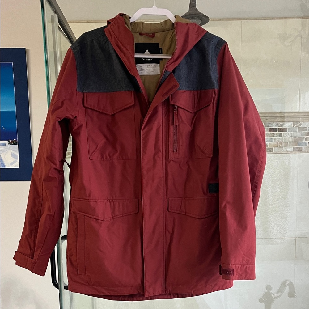 Burton Rust and Denim Snowboard Jacket